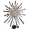 14" Lighted Iridescent Icicle Christmas Tree Topper, Clear Lights